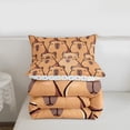 thumbnail image 6 of Manfei Kawaii Capybara Bedding Comforter Set,Capybara Lovers Twin Comforter Sets,Cartoon Animals Lovers Bedding Set For Boys Girls,,Microfiber Bedroom Decor Reversible,2-Piece, 6 of 9