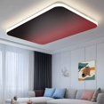 thumbnail image 2 of Black Red Ombre Fluorescent Light Covers for Ceiling Lights 4x2 feet,4 Pack Magnetic Light Filters for Classroom,Modern Abstract Art Gradient Fluorescent Light Shade Panel for Office School Drop, 2 of 9