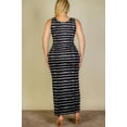 thumbnail image 4 of Plus Size Tie Dye Printed Tank Bodycon Maxi Dress, 4 of 5