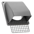 thumbnail image 4 of Lambro 6-In. Plastic Wall Exhaust or Air Intake Vent with Hinged Screen, Removable Damper, and 1.25-In. Collar, 3510 (Gray), 4 of 4