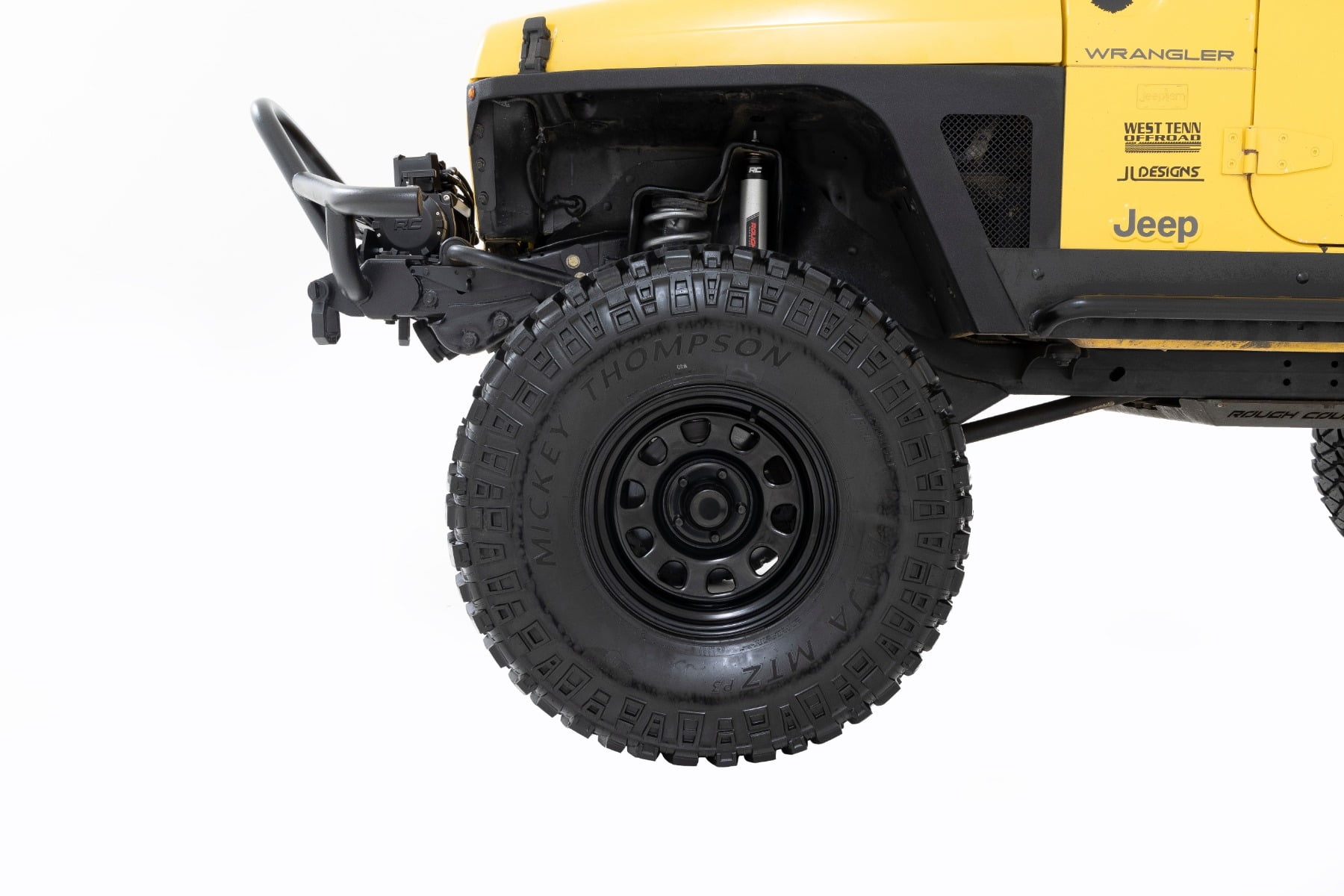 Rough Country Black Steel Wheel | 16x8 | 5x4.5 | -6mm - RC52-6866