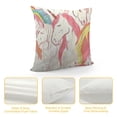 thumbnail image 4 of Pastel Magical Unicorn Rainbow Pink Kids Pattern Design by Daphne Polselli Throw Pillow, 4 of 5