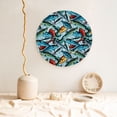 thumbnail image 5 of Daiia Colorful Fishing Baits Printed Pattern Ceramic Plate Dinner Plates Bone China Decorative Plates with Display Stand Art Ceramic Ornaments for Wall Hanging Decoration-10in, 5 of 6