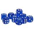 thumbnail image 1 of Paquete De 10 Dados Acrílicos D6 De Seis Caras Para Juguetes De Juego De Mesa D&D TRPG, Color Azul Oscuro Sunnimix Juego de roles de dados de seis caras, 1 of 7