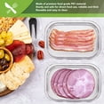 thumbnail image 4 of Deli Meat Container, Large Capacity Thickened Bacon Lunch Meat Container Professional Reusable Rectangular Airtight with Lid for Kitchen, 4 of 7