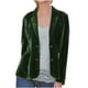 thumbnail image 1 of Chaquetas para mujer Cozy Retro manga larga terciopelo sólido botones Pokets chaqueta cárdigan abrigo suelto Top Odeerbi  ODB-3, 1 of 4