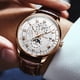 thumbnail image 2 of New Hot Selling Three-Eye Calendar Starry Sky Moon Men's Watch, Leather Strap, Black Dial, Silver Hands, Black Case, Black Strap, 2 of 5