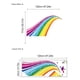 thumbnail image 3 of Adhesivos de pared con estampado de colores arcoíris, arco estrellado, W, 3 of 3