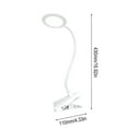 thumbnail image 3 of Kraoden LED Clip Desk Lamp, Portable USB Rechargeable Night Light with Flexible Gooseneck and Sturdy Clamp for Reading, Office, Study, Bedside, Reducing Eye Fatigue and Energy Saving, 3 of 6