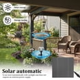 thumbnail image 3 of Grusce Hanging Solar Bird Bath Fountain, Solar Power Outdoor Water Fountain with Cascading Water Decorative for Garden Yard Patio, 3 of 11