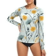 thumbnail image 4 of joogoo Womens UPF 50+ Sun Shirts Dandelion Floral Long Sleeve UV Protection Rash Guard Tops S, 4 of 7