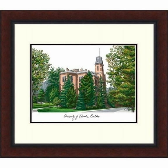 Campusimages CO995LR University of Colorado Boulder Legacy Alumnus Framed Lithograph