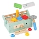 thumbnail image 5 of Juego de herramientas para niños, juguete de herramientas de madera, juguetes creativos de herramientas de madera con caja de herramientas, banco de, 5 of 9