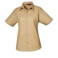 thumbnail image 1 of Premier Womens Poplin Short-Sleeved Blouse, 1 of 3