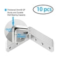 thumbnail image 5 of 90 x 90mm Angle Bracket Stainless Steel L Shaped Angle Brackets Corner Braces Support with Screws, 10pcs, 5 of 7