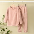 thumbnail image 2 of Kids Matching Pajamas Pajamas Set Girls Long Sleeve Kids Soft Pajamas Pj Place Christmas Pajamas for Kid Girls 5-6 Years, 2 of 4