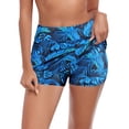 thumbnail image 6 of RELLECIGA Women's High Waisted Swim Skirt Sporty Skort Bathing Suit Skirt Swimsuit Skirt Tankini Bottoms with Shorts, 6 of 9