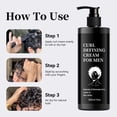 thumbnail image 4 of Pisexur Belleza Maquillaje Crema definidora de rizos para hombre - Crema hidratante sin enjuague para peinar y controlar el frizz, para cabello ondulado, rizado y grueso. Ppara mujeres y hombres, 4 of 9