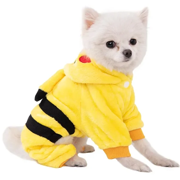 Thickened Warm Dog Clothes Pet Clothes for Small Medium Dogs Chihuahua Teddy Puppy Cat Dinosaur Outfit Pet Dog Hoodies
