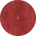 thumbnail image 1 of Ahgly Company Indoor Round Abstract Brown Contemporary Area Rugs, 6' Round, 1 of 4