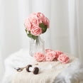 thumbnail image 5 of 25 Pcs Simulated Roses with Stems,Real Foam Roses Bulk Artificial Flowers,for DIY Wedding Bouquet Centerpiece Arrangement Party Baby Shower Home Decoration (Pink), 5 of 7