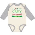 thumbnail image 3 of Inktastic Portuguese Family Reunion Funny Boys or Girls Long Sleeve Baby Bodysuit, 3 of 5