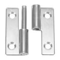 thumbnail image 2 of Stainless Steel Detachable Hinge Slip Joint Flag Lift Off Door Hinge for Cabinets Wardrobes and Doors Silver Heavy Duty Swing Hinge 40X30X1.5 Left, 2 of 9