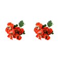 thumbnail image 2 of Bearachild Flores artificiales Bajo mantenimiento y larga duración Decoración floral amplia JH1241 Rojo 2Conjunto, 2 of 6