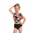 thumbnail image 7 of Jacenvly New Parent-Child Swimsuit Clearance Soft Cozy Plus Size Swimwear Trendy Swimwear Parent-Child Outfitmother Daughter Swimsuit Set Children'S and Girls Split Swimsuit Set Black, 7 of 7