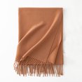thumbnail image 3 of Ahabrexf Warm Scarfs for Women,Solid Color Soft Faux Fabric Shawl for All Seasons, 3 of 4