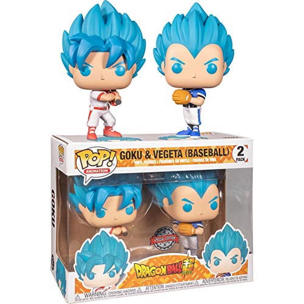 Funko Pop! Animation: Dragon Ball Super – Goku & Vegeta (Baseball) 2 Pack (Box Lunch Exclusive)