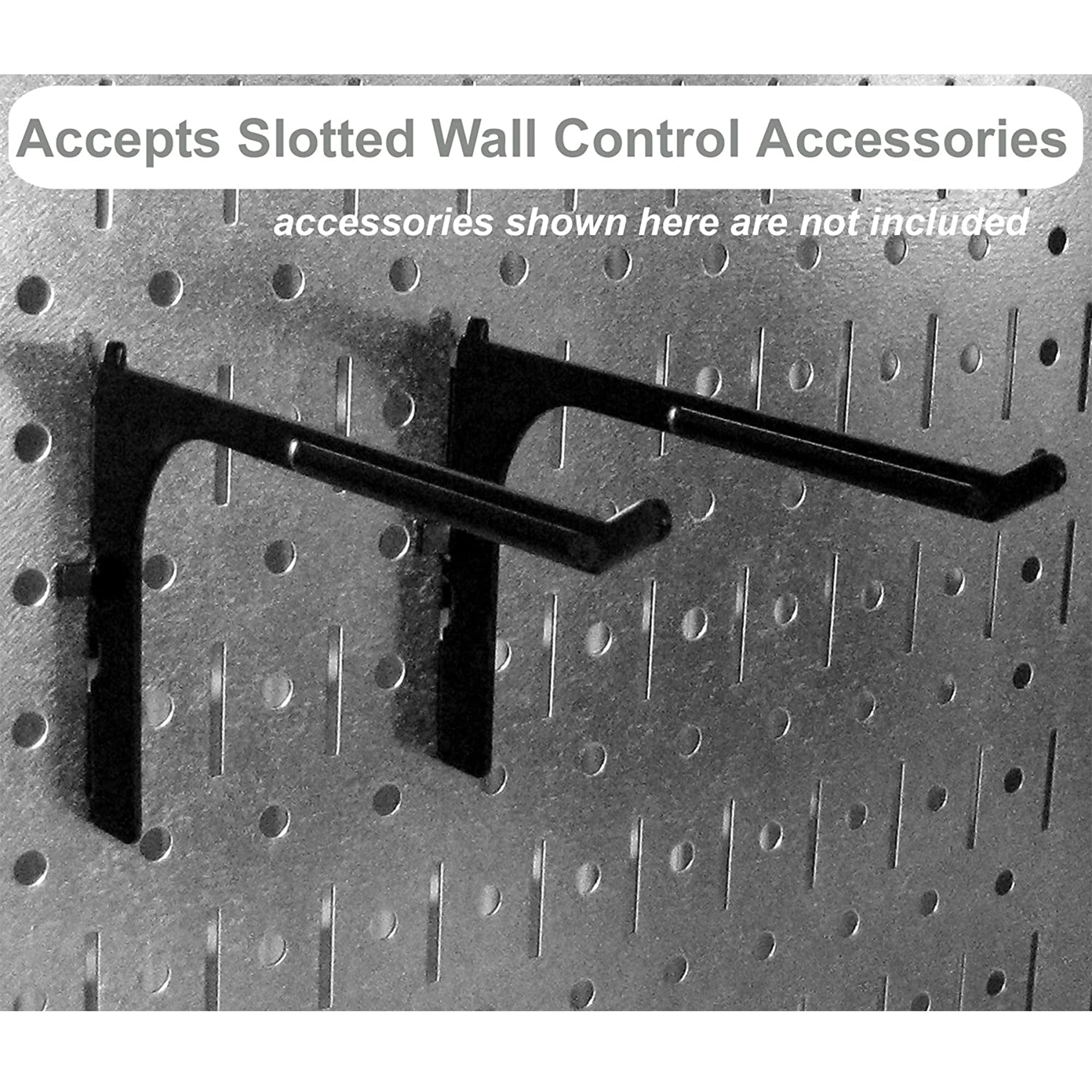 Wall Control 4 Ft Metal Pegboard Standard Tool Organizer for Garage, Blue
