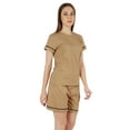 thumbnail image 4 of Inkmeso 2 Pcs Solid Sleepwear Sets For WoMen's Short Sleeve Top And Short Loungewear Set, 4 of 7