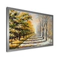 thumbnail image 2 of Designart 'Allegory On Theme Autumn and Winter' Traditional Framed Art Print, 2 of 4