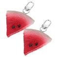 thumbnail image 4 of Here's a refined and appealing product description for your **Watermelon Slice Keychain Bag Charm**:\n\n \n\n**2pcs Watermelon Slice Keychain – Cute &, 4 of 5