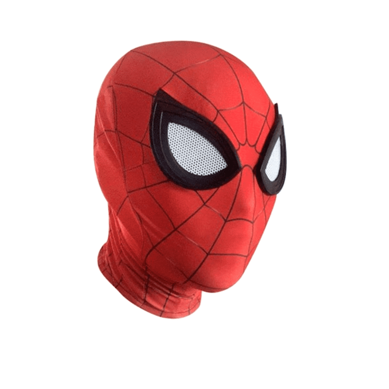 Spider-Man Mask With Mesh Lenses - and The Amazing Lycra Fabric Mask - Walmart.com