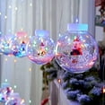 thumbnail image 3 of Luces de Navidad Blanco Cálido 10 Luces de Papá Noel, Luces Conectables para Exteriores Luces de 3 Metros Plug-in con Luces de Cadena Dormitorio Ventana de Boda (Santa Claus-Color) brillar Electrónica, 3 of 4