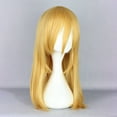 thumbnail image 3 of Unique Bargains Wigs for Women 22" Yellow Curly Wig with Wig Cap, 3 of 6