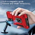 thumbnail image 2 of SaniMore for Samsung Galaxy A13 5G Stand Case, Slide Camera Cover 360 Degree Rotating Kickstand Magnetic Car Mount Hybird Tri-layer Rugged Shell Military-grade Shockproof Anti-drop Cover, Red, 2 of 10