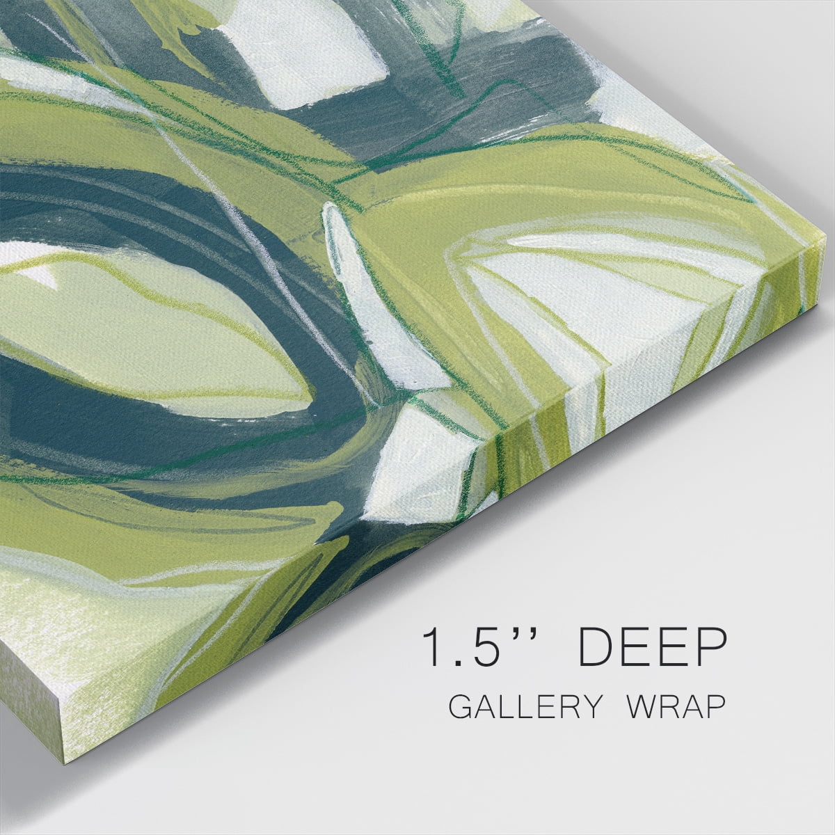 Wexford Home Verdigris Motion I-Premium Gallery Wrapped Canvas, 24" x 24" - Ready to Hang