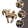 thumbnail image 3 of unbranded 2Ud Llavero De Latón En Forma De Caballo Dorado Para Artesanía Y Creativa, 3 of 8