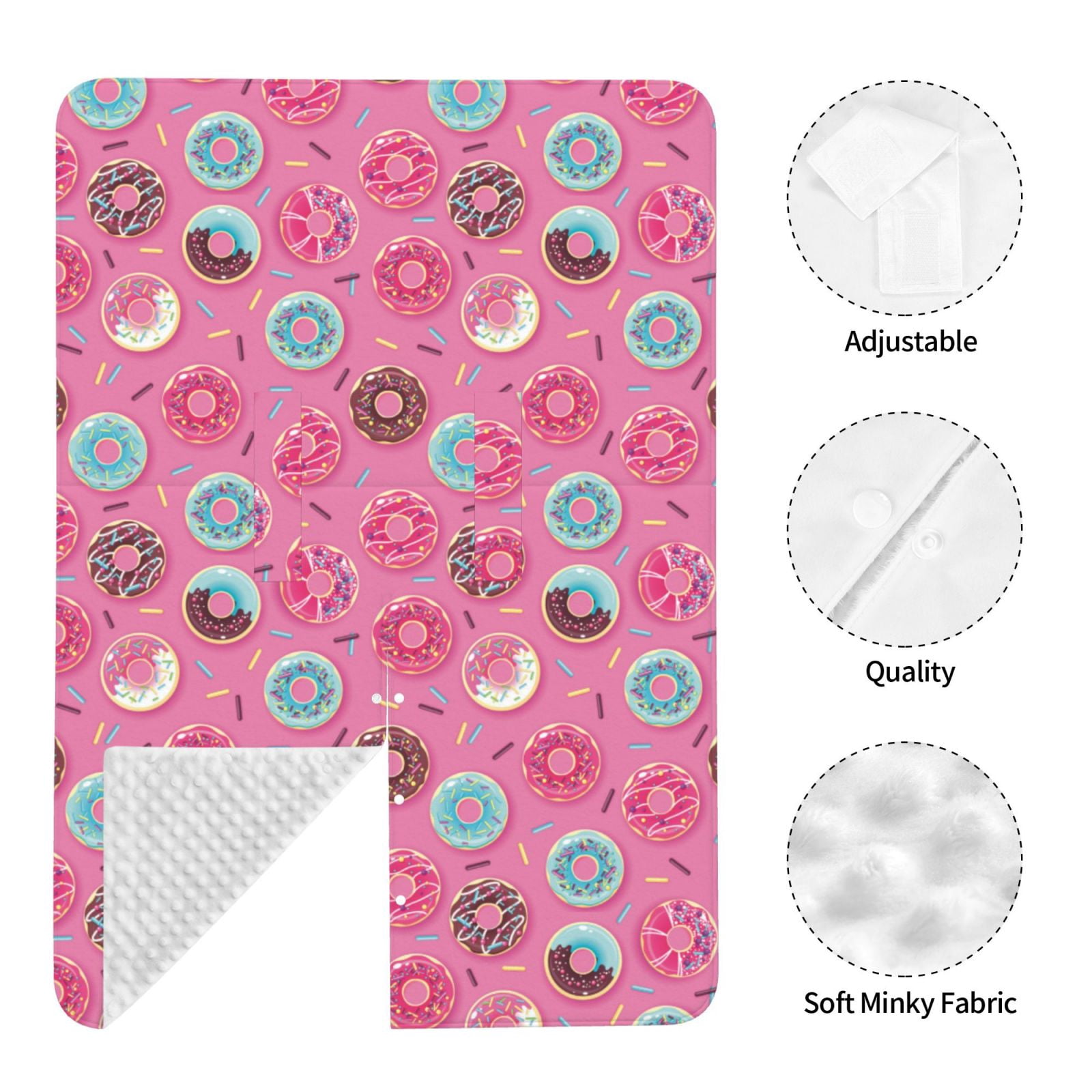 Car Seat Cover Baby - Donut Pink Print Breathable Infant Car Seat Cover for Baby Carseat, Lightweight Comfort Baby Essentials Must Haves Newborn Stuff for Girl Boy