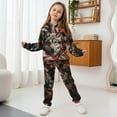 thumbnail image 4 of Uorisanigo Big Kids Tracksuit Boys Girls 2 Piece Sweatsuit Jogging Outfits American Flag Camo Wolf Hunter Pullover Hoodies Sweatshirt and Sweatpants Suit Loose Clothing Sets, 4 of 7