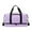 Violet, variant on Airlines Gym Bag Mini Duffel Bag Tote Weekend Bag Personal Item Bag Underseat Carry on Bag for Women Men Holiday Trips Hiking White