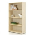 thumbnail image 3 of Furinno 11209SBE Pasir 4 Tier Open Shelf, Steam Beech, 3 of 6