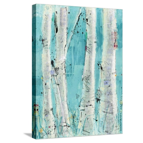 Art.com Love Aqua Stretched Canvas Print Wall Art by Kellie Day, 18" x 24"