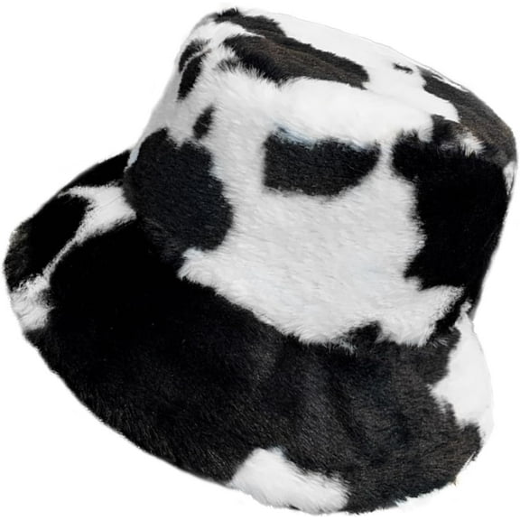 Winter Soft Faux Fur Plush Bucket Hat, Lovely Fisherman Cap, Fashion Outdoor Thick Warm Sun Cap for Women