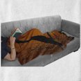thumbnail image 6 of Egret Soft Flannel Fleece Throw Blanket, Nature Themed Bird Silhouettes at Sunset in Swamp, Cozy Plush for Indoor and Outdoor Use, 70" x 90", Cinnamon Brown, by Ambesonne, 6 of 6
