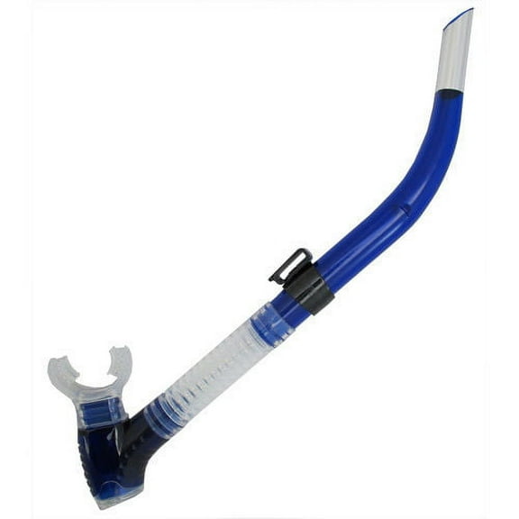 Scuba Choice Blue Silicone Flex Snorkel (Scuba Diving Dive Snorkeling)