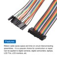 thumbnail image 4 of 1 Pcs IDC Rainbow Wire Flat Ribbon Cable FC-Female to 22P 11.8 Inch Length 2.54mm Pitch Breadboard Jumper Wires, 4 of 5